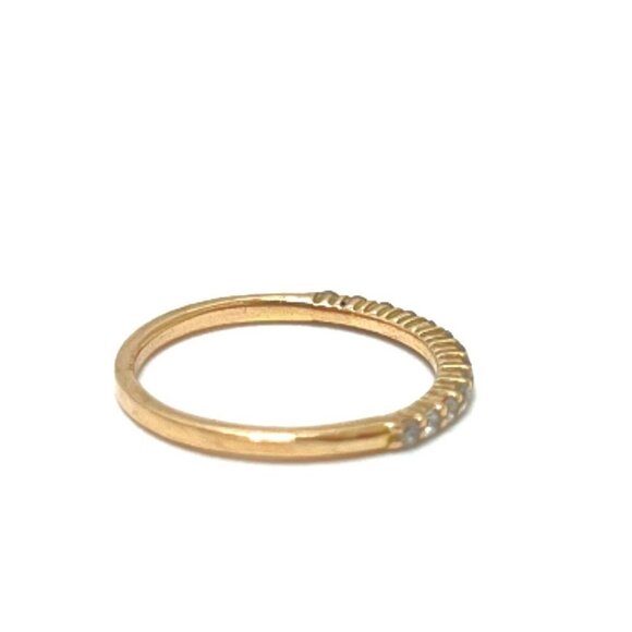 CELINE K10 diamond pinky small Ring K10 Gold - Picture 3 of 5